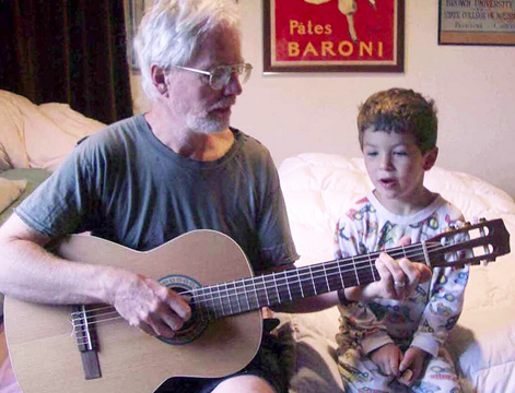 Grandpa on guitar